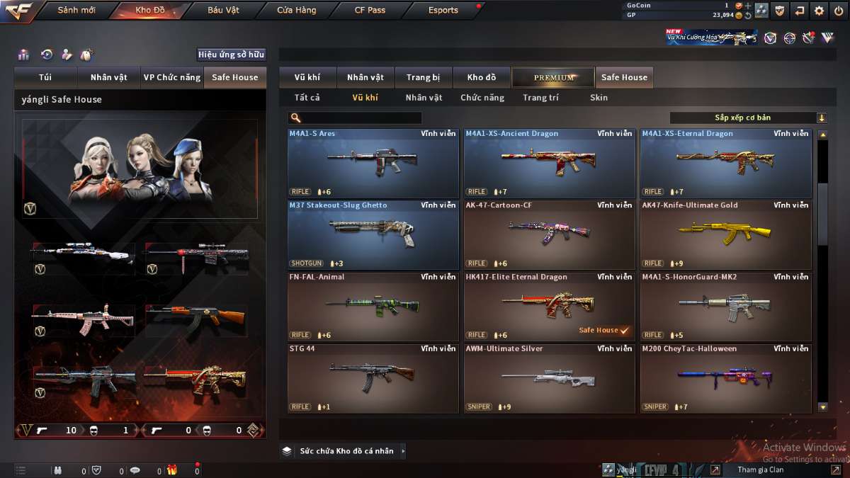 shop acc cf uy tin gia re